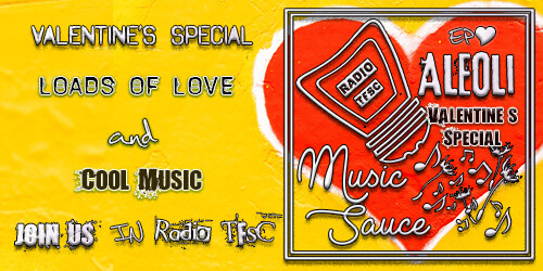 Link to Valentines Special of AleOli Music Sauce, interviewing Abby K On bass and talking about cool love songs